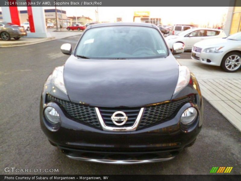 Sapphire Black / Black/Red 2014 Nissan Juke SV AWD
