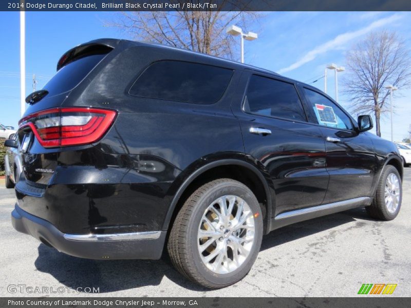 Brilliant Black Crystal Pearl / Black/Tan 2014 Dodge Durango Citadel