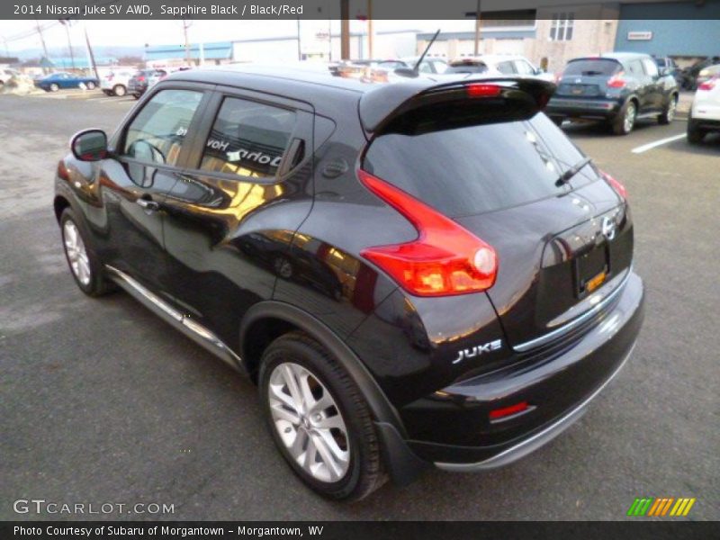 Sapphire Black / Black/Red 2014 Nissan Juke SV AWD