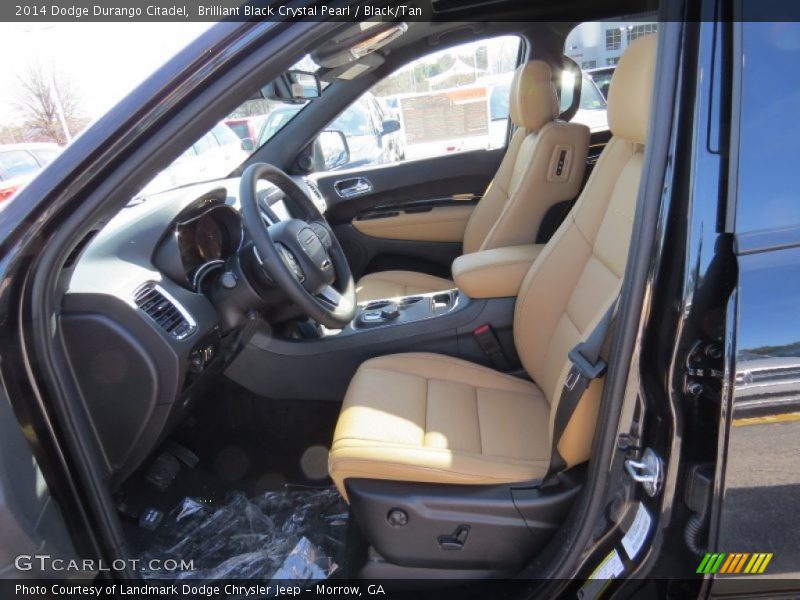 Brilliant Black Crystal Pearl / Black/Tan 2014 Dodge Durango Citadel