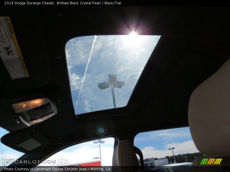 Brilliant Black Crystal Pearl / Black/Tan 2014 Dodge Durango Citadel