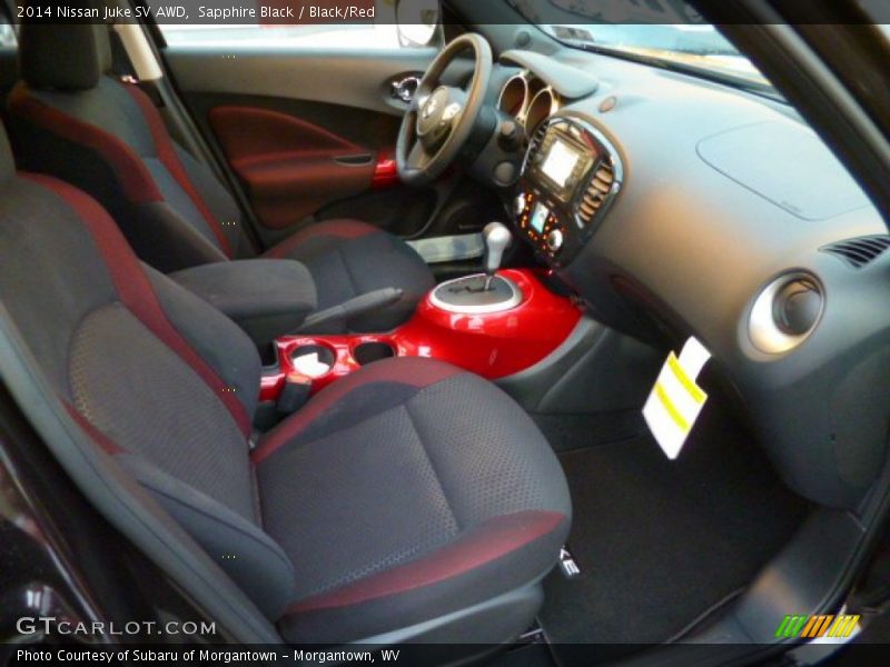 Sapphire Black / Black/Red 2014 Nissan Juke SV AWD