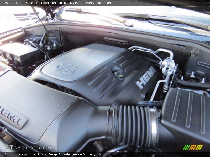 Brilliant Black Crystal Pearl / Black/Tan 2014 Dodge Durango Citadel