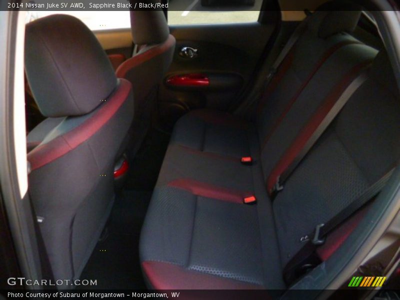 Sapphire Black / Black/Red 2014 Nissan Juke SV AWD