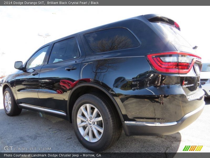 Brilliant Black Crystal Pearl / Black 2014 Dodge Durango SXT