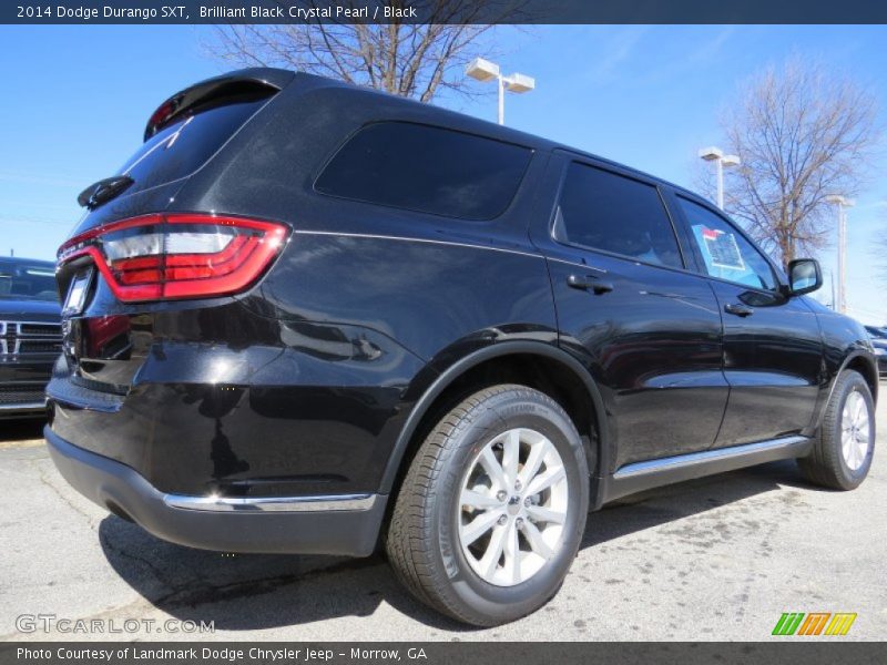 Brilliant Black Crystal Pearl / Black 2014 Dodge Durango SXT