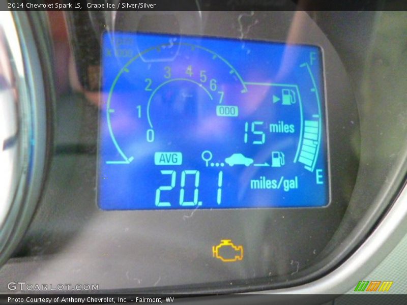 Grape Ice / Silver/Silver 2014 Chevrolet Spark LS