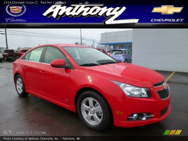 Red Hot / Jet Black 2014 Chevrolet Cruze LT