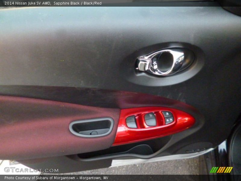 Sapphire Black / Black/Red 2014 Nissan Juke SV AWD