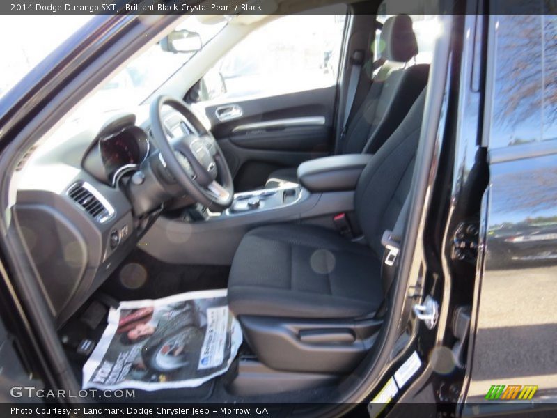 Brilliant Black Crystal Pearl / Black 2014 Dodge Durango SXT