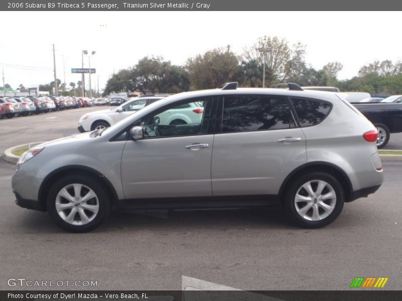 Titanium Silver Metallic / Gray 2006 Subaru B9 Tribeca 5 Passenger