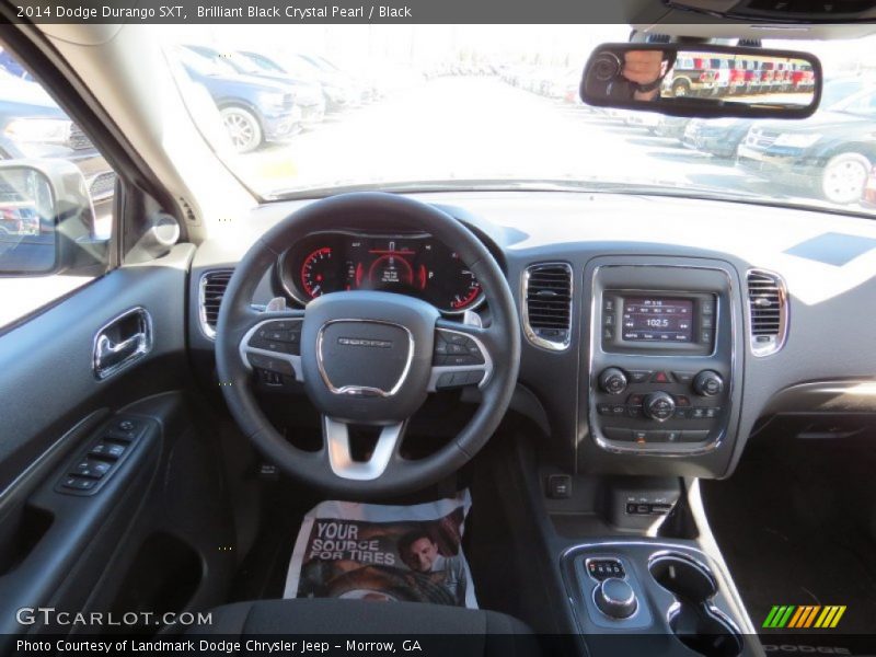 Brilliant Black Crystal Pearl / Black 2014 Dodge Durango SXT