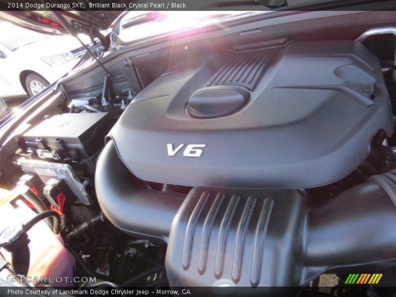 Brilliant Black Crystal Pearl / Black 2014 Dodge Durango SXT