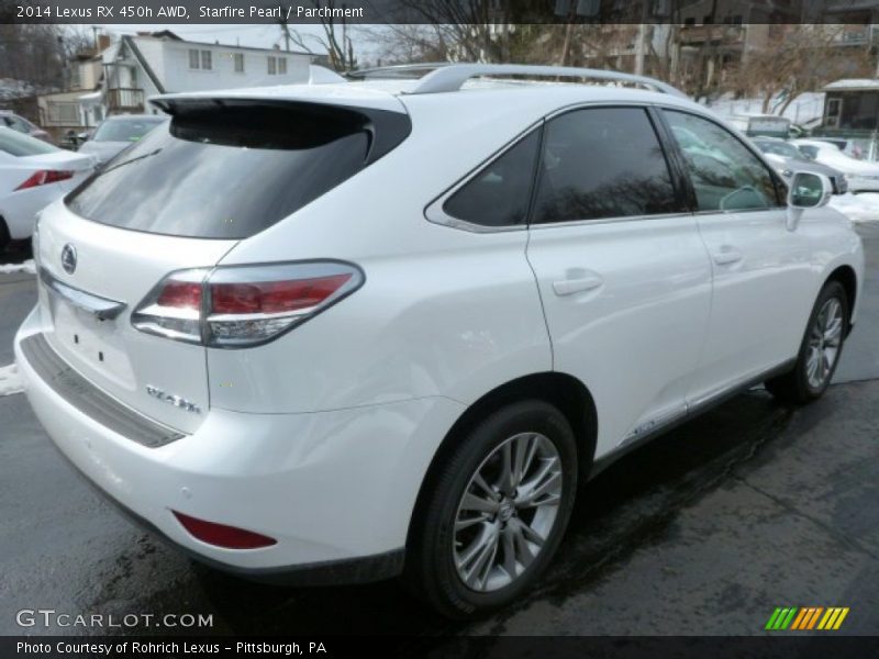 Starfire Pearl / Parchment 2014 Lexus RX 450h AWD