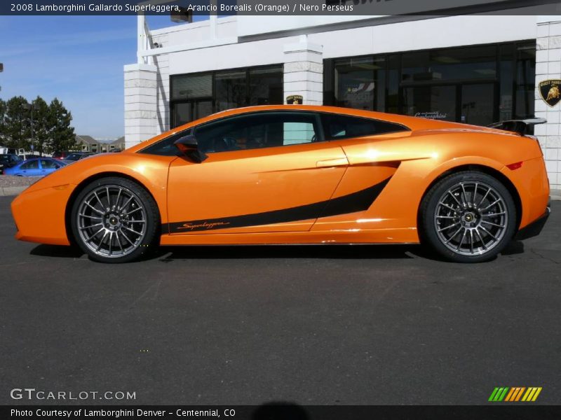 Arancio Borealis (Orange) / Nero Perseus 2008 Lamborghini Gallardo Superleggera