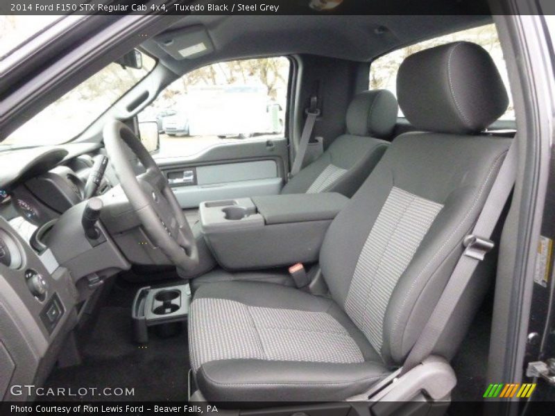  2014 F150 STX Regular Cab 4x4 Steel Grey Interior