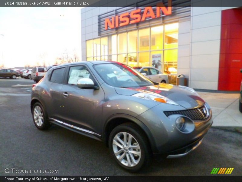 Gun Metallic / Black 2014 Nissan Juke SV AWD