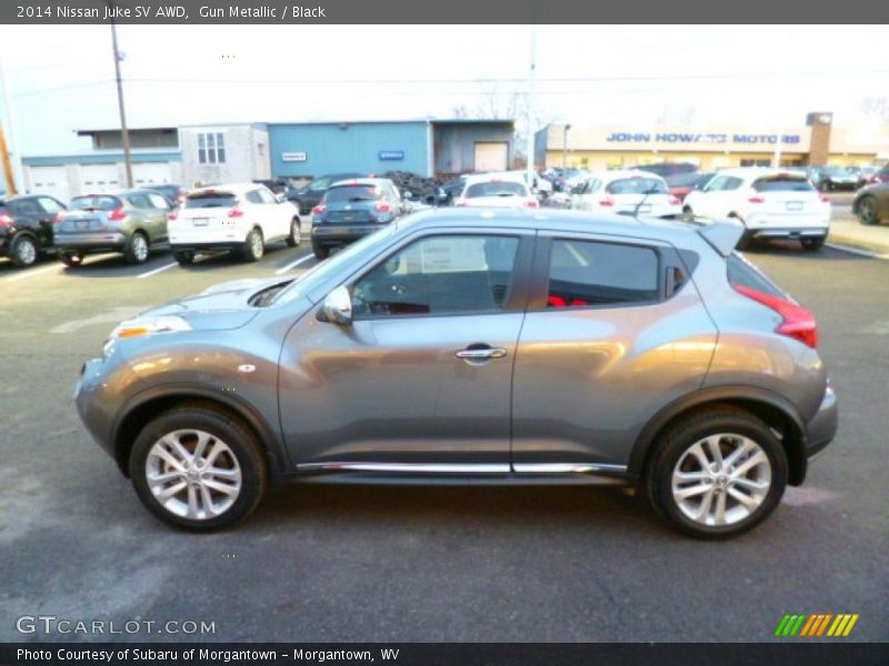 Gun Metallic / Black 2014 Nissan Juke SV AWD