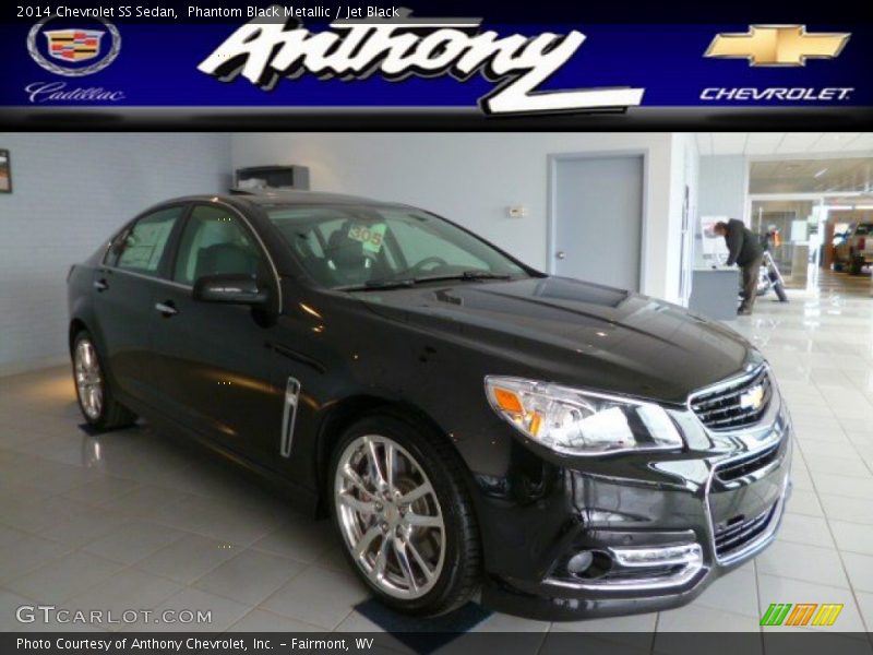 Phantom Black Metallic / Jet Black 2014 Chevrolet SS Sedan