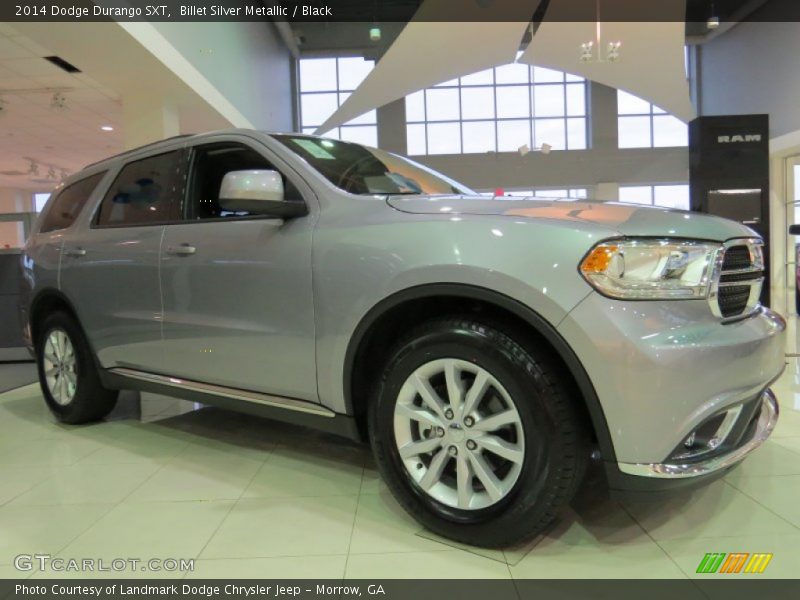 Billet Silver Metallic / Black 2014 Dodge Durango SXT