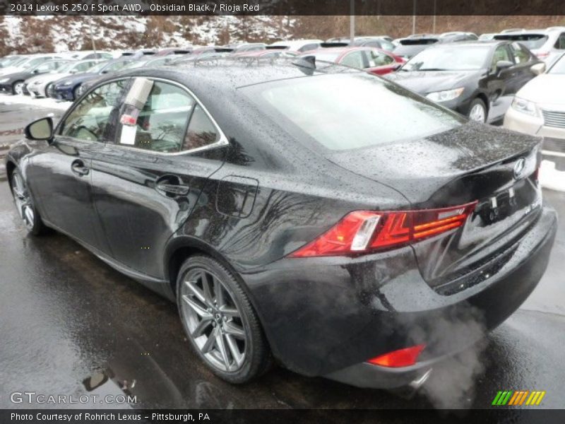 Obsidian Black / Rioja Red 2014 Lexus IS 250 F Sport AWD