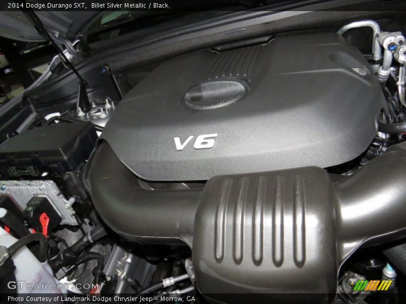 Billet Silver Metallic / Black 2014 Dodge Durango SXT