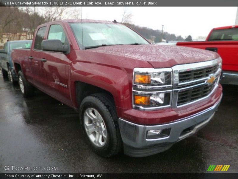 Deep Ruby Metallic / Jet Black 2014 Chevrolet Silverado 1500 LT Z71 Double Cab 4x4