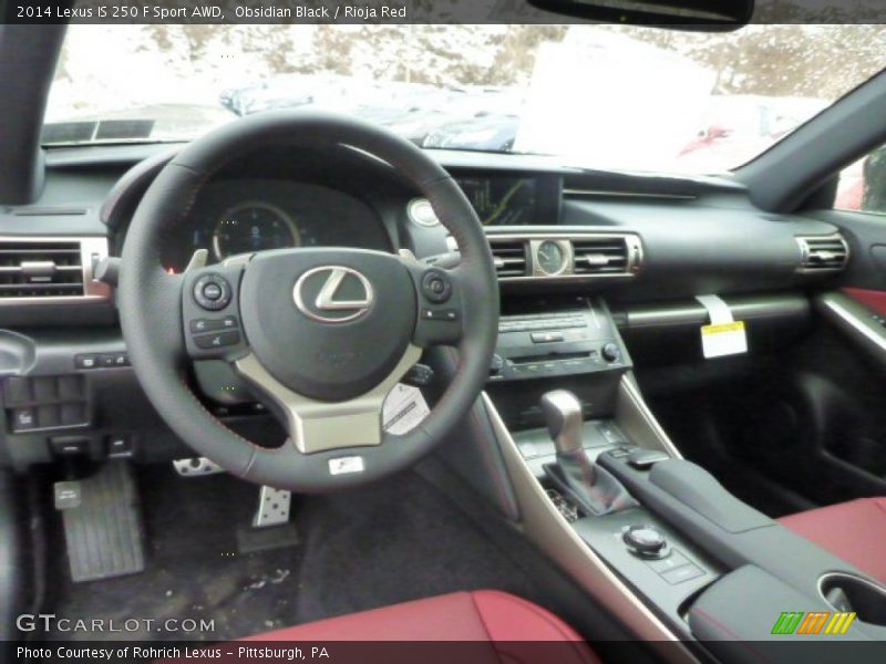 Obsidian Black / Rioja Red 2014 Lexus IS 250 F Sport AWD