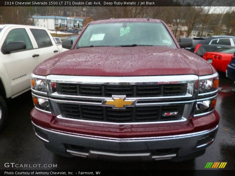 Deep Ruby Metallic / Jet Black 2014 Chevrolet Silverado 1500 LT Z71 Double Cab 4x4