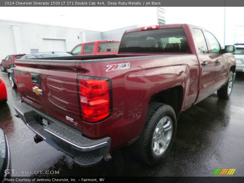 Deep Ruby Metallic / Jet Black 2014 Chevrolet Silverado 1500 LT Z71 Double Cab 4x4