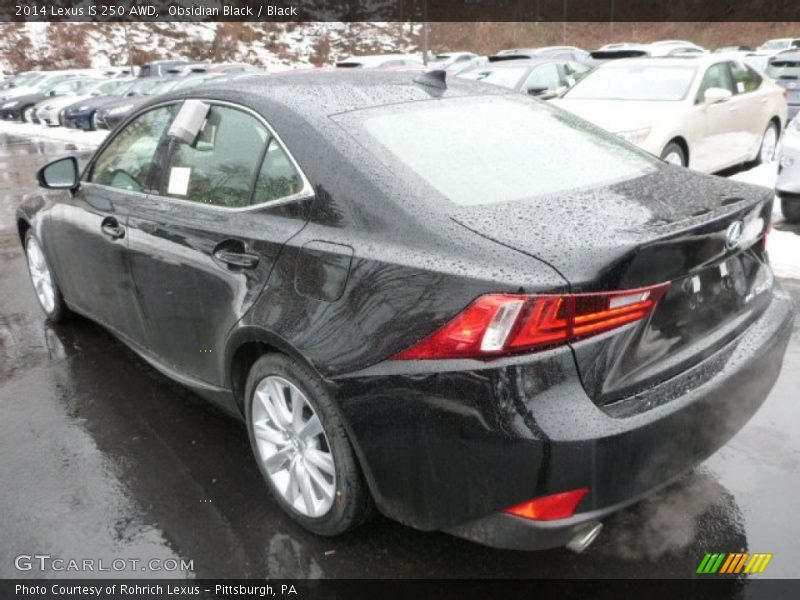 Obsidian Black / Black 2014 Lexus IS 250 AWD