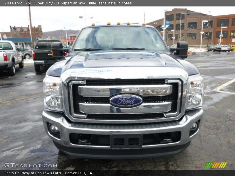 Blue Jeans Metallic / Steel 2014 Ford F250 Super Duty XLT SuperCab 4x4