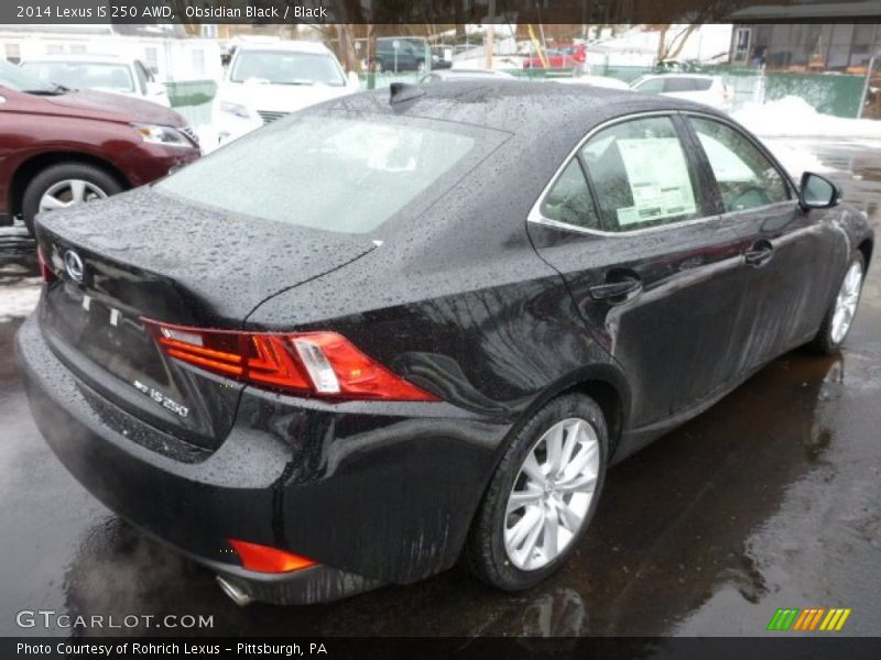 Obsidian Black / Black 2014 Lexus IS 250 AWD