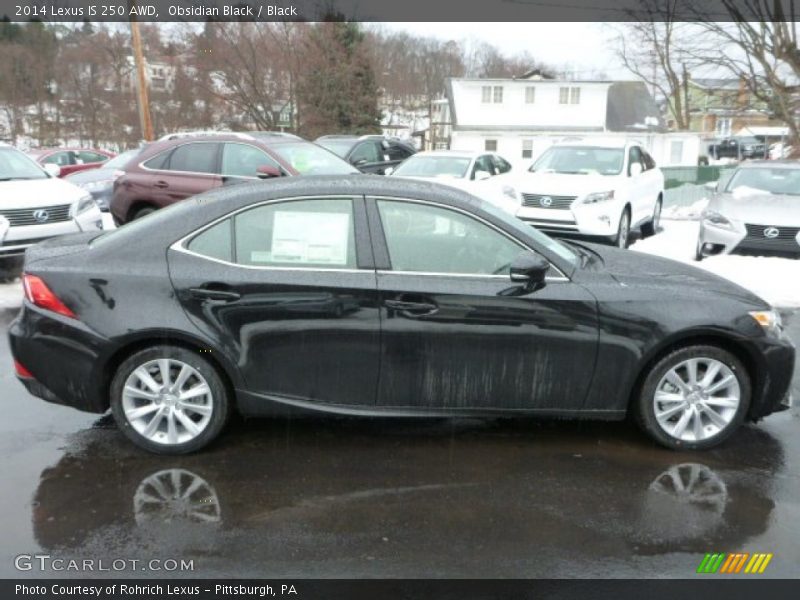 Obsidian Black / Black 2014 Lexus IS 250 AWD
