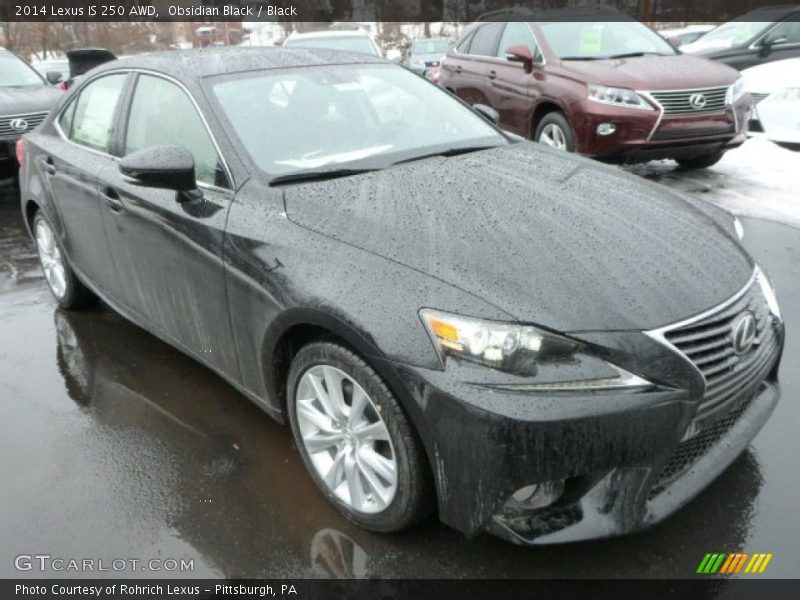 Obsidian Black / Black 2014 Lexus IS 250 AWD