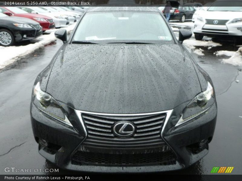Obsidian Black / Black 2014 Lexus IS 250 AWD
