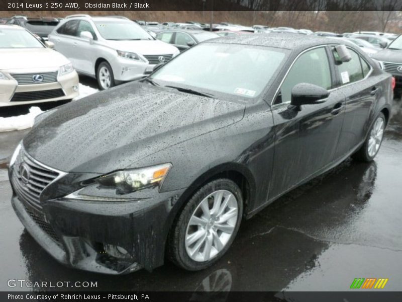 Obsidian Black / Black 2014 Lexus IS 250 AWD