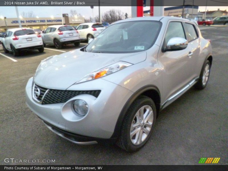 Brilliant Silver / Black 2014 Nissan Juke SV AWD