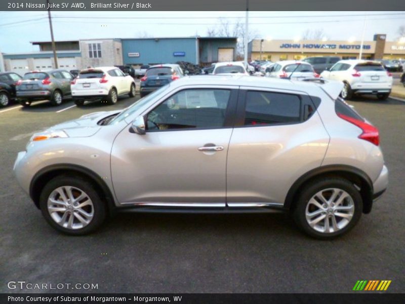 Brilliant Silver / Black 2014 Nissan Juke SV AWD