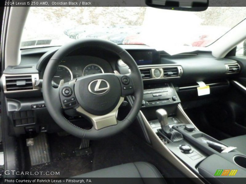 Obsidian Black / Black 2014 Lexus IS 250 AWD