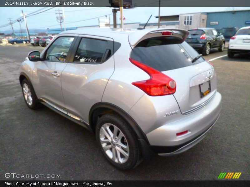 Brilliant Silver / Black 2014 Nissan Juke SV AWD