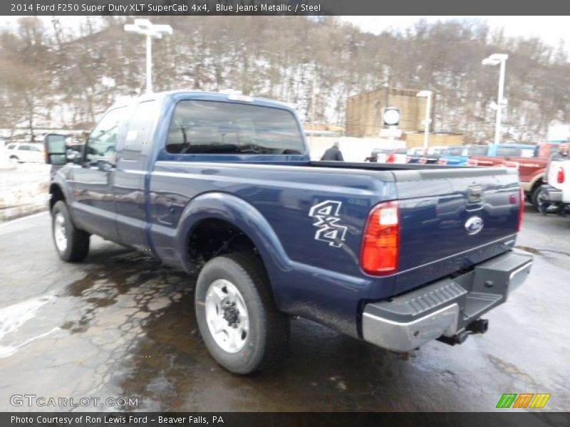 Blue Jeans Metallic / Steel 2014 Ford F250 Super Duty XLT SuperCab 4x4