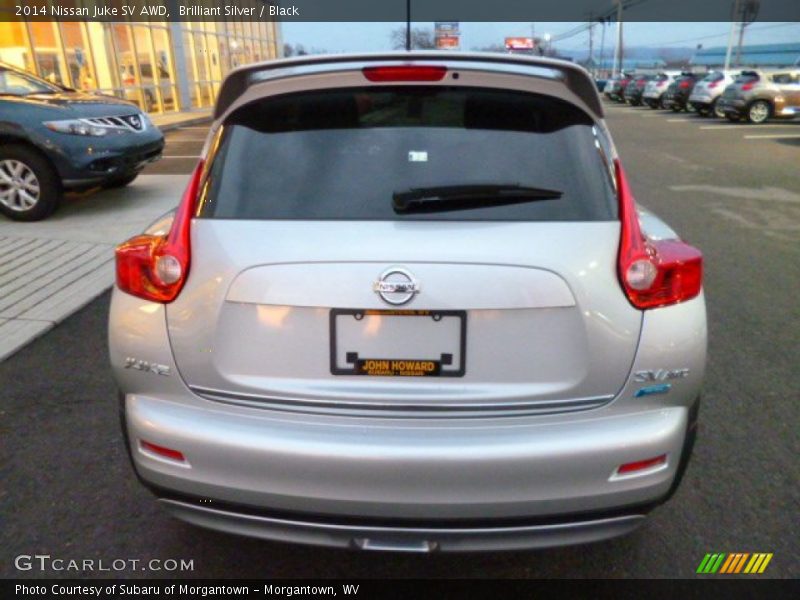 Brilliant Silver / Black 2014 Nissan Juke SV AWD
