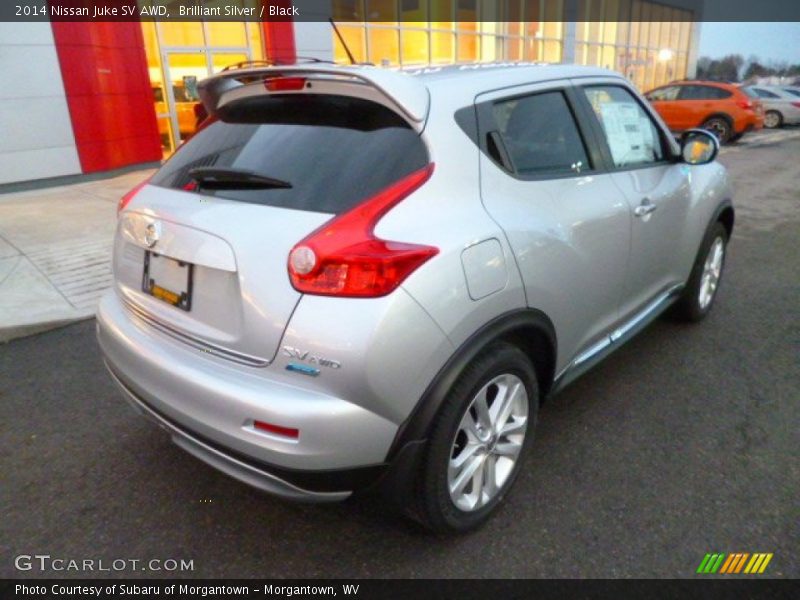 Brilliant Silver / Black 2014 Nissan Juke SV AWD