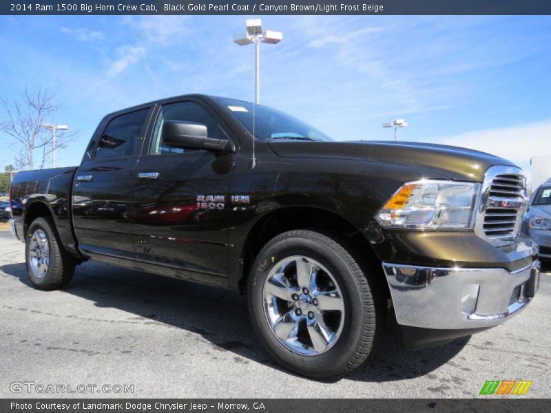 Black Gold Pearl Coat / Canyon Brown/Light Frost Beige 2014 Ram 1500 Big Horn Crew Cab