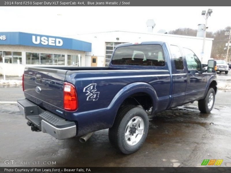 Blue Jeans Metallic / Steel 2014 Ford F250 Super Duty XLT SuperCab 4x4