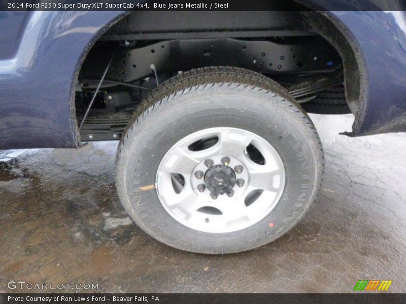 Blue Jeans Metallic / Steel 2014 Ford F250 Super Duty XLT SuperCab 4x4