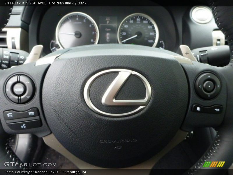 Obsidian Black / Black 2014 Lexus IS 250 AWD