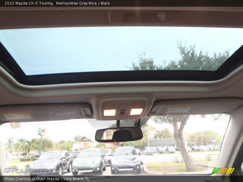 Metropolitan Gray Mica / Black 2013 Mazda CX-5 Touring