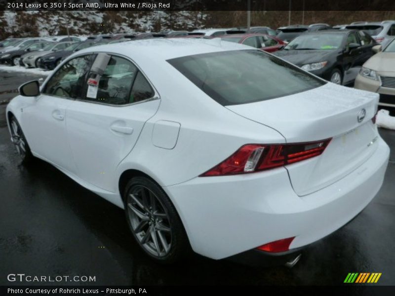 Ultra White / Rioja Red 2014 Lexus IS 350 F Sport AWD